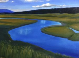 The beginning of the Yellowstone River, WY